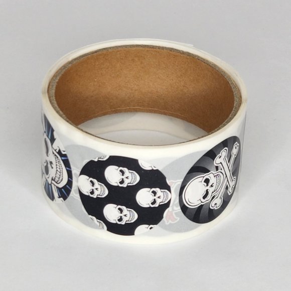 Vintage Skull Sticker Roll - 90's Kid Nostalgia! - Picture 2 of 3